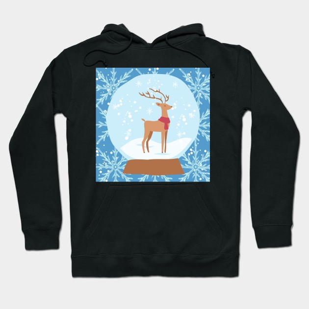 Reindeer Snowglobe Hoodie by KylePrescott